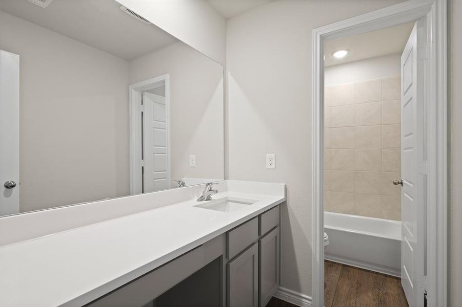 Furnished interior view inside a new home in Rocky Creek Crossing, Fort Worth (Image 8).