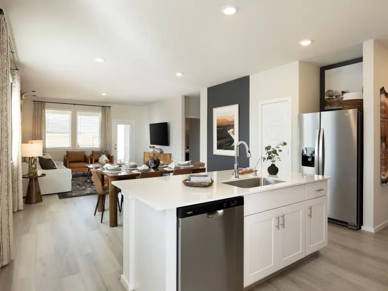Furnished interior view inside a new home in Sanford Farms - Traditional Series, Waller (Image 4).