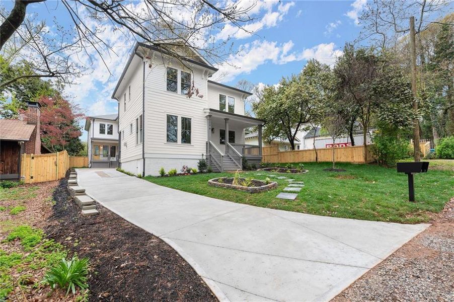 Exterior details and patio area of a home in , Atlanta (Image 3).