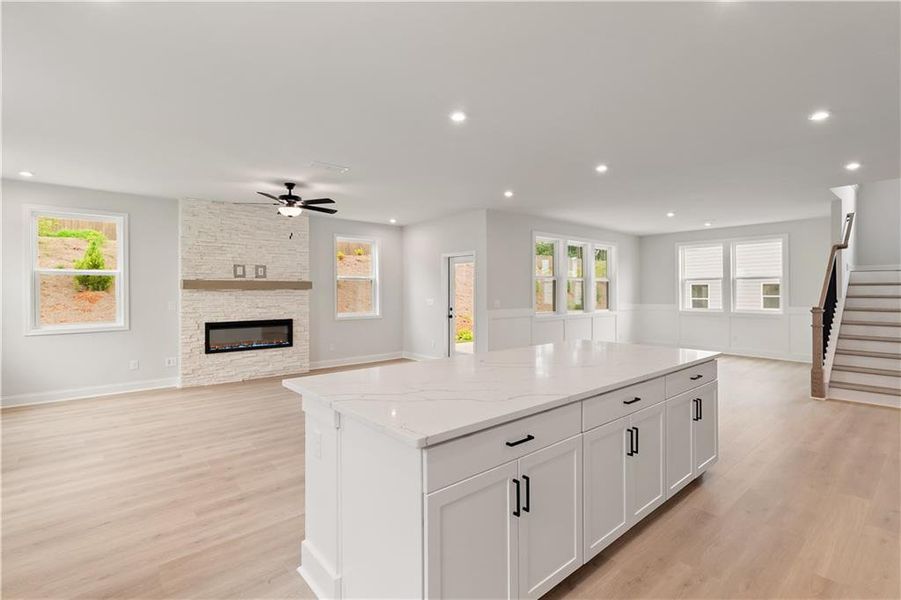 Furnished interior view inside a new home in Hillside Manor, Powder Springs (Image 6). Furnished interior view inside a new home in Hillside Manor, Powder Springs (Image 6).