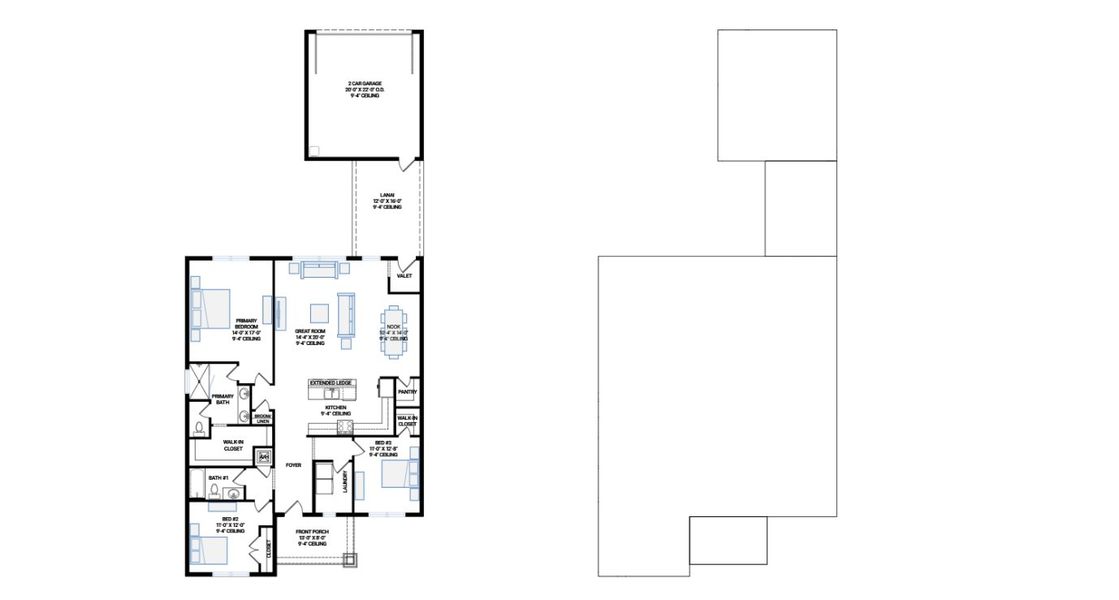 2D floor plan layout for the Bora by Cardel Homes in SeaFlower, Bradenton, FL (Image 7). 2D floor plan layout for the Bora by Cardel Homes in SeaFlower, Bradenton, FL (Image 7).