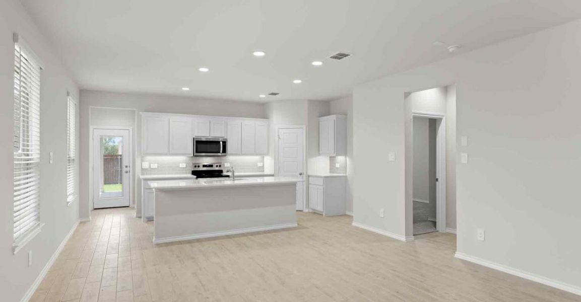 Representative exterior photo of a completed home built from the Cottonwood by Impression Homes in Bryant Farms, Melissa, TX (Image 12). Representative exterior photo of a completed home built from the Cottonwood by Impression Homes in Bryant Farms, Melissa, TX (Image 12).