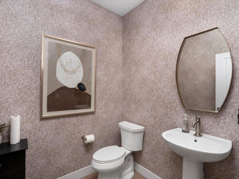 Representative furnished interior of a home built from the Tenley by Lokal Homes in Jackson Creek, Monument (Image 24).