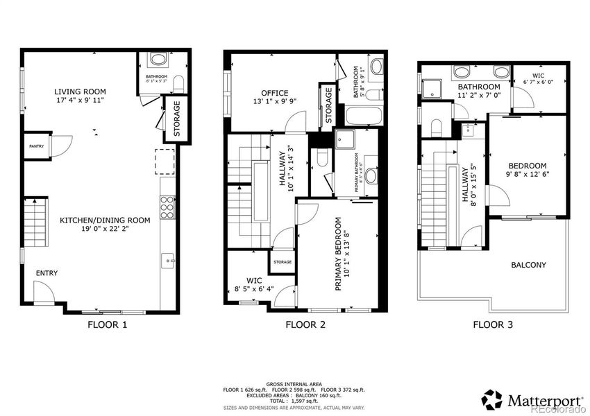 2D floor plan layout of this home in , Denver, CO (Image 3).