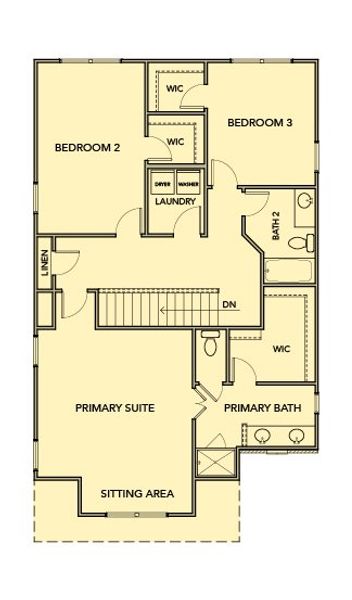2D floor plan layout for the Bayberry by Kerley Family Homes in Park Center Pointe, Austell, GA (Image 4). 2D floor plan layout for the Bayberry by Kerley Family Homes in Park Center Pointe, Austell, GA (Image 4).