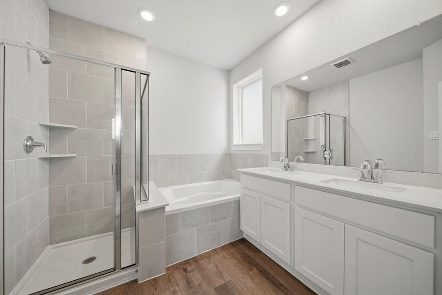 Furnished interior view inside a new home in Park Hill Villas, Stafford (Image 9).