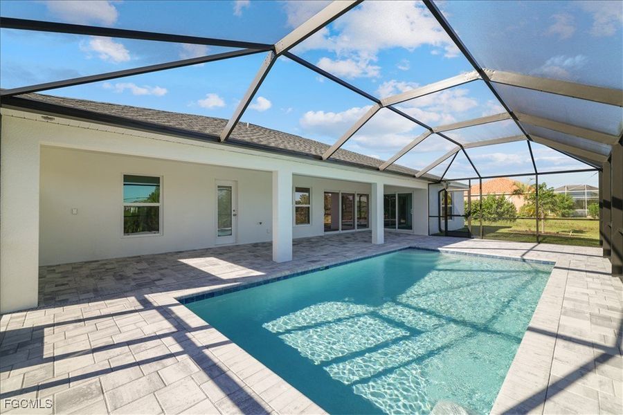 Exterior details and patio area of a home in Cape Coral, Cape Coral (Image 4).