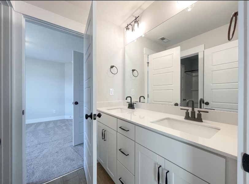 Furnished interior view inside a new home in Founders Club, Moore (Image 6).