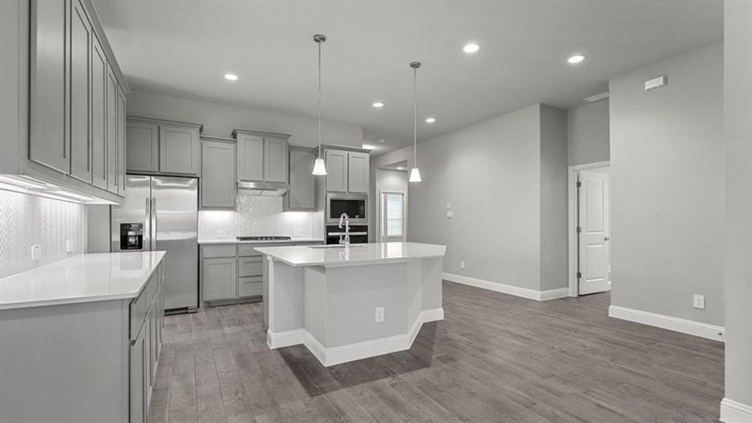 Furnished interior view inside a new home in Treeline, Justin (Image 10).