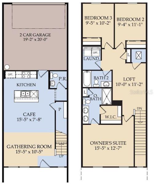Floor Plan - Floor One and Floor Two