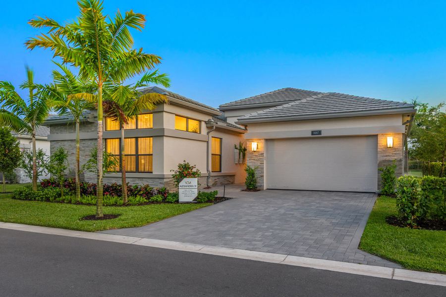 Representative exterior photo of a completed home built from the Alexandra IV by GL Homes in Valencia Del Mar, Boynton Beach, FL (Image 24). Representative exterior photo of a completed home built from the Alexandra IV by GL Homes in Valencia Del Mar, Boynton Beach, FL (Image 24).