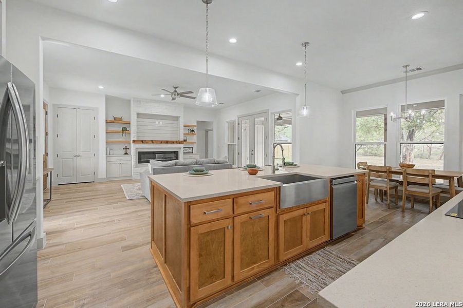 Furnished interior view inside a new home in , Wimberley (Image 18).