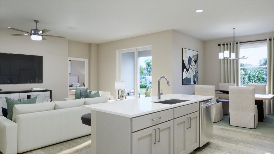 Kitchen | Sebring | Trinity Gardens | New Homes in DeLand, FL by Landsea Homes