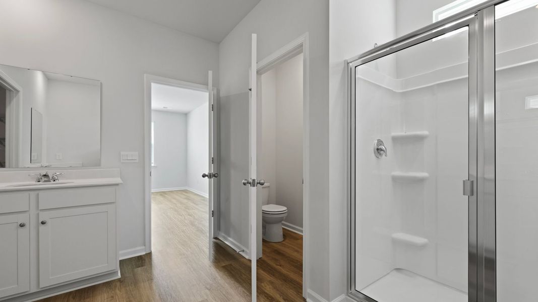 Representative furnished interior of a home built from the DARBY-EXP by D.R. Horton in Lakeview at Kitfield, Moncks Corner (Image 11).