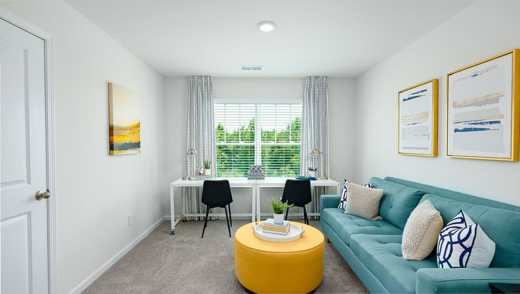 Furnished interior view inside a new home in Cardinal Creek, Charlotte (Image 14).
