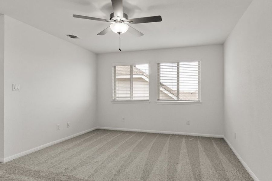 Representative unfurnished interior of a home built from the Beaumont by Pacesetter Homes in Blanco Vista, San Marcos (Image 18). Representative unfurnished interior of a home built from the Beaumont by Pacesetter Homes in Blanco Vista, San Marcos (Image 18).
