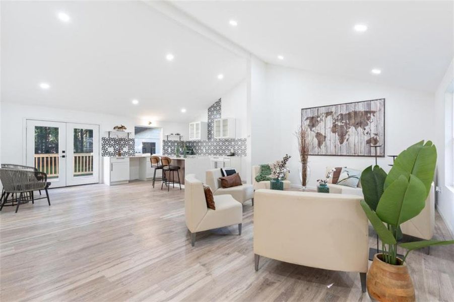Furnished interior view inside a new home in , Atlanta (Image 26).