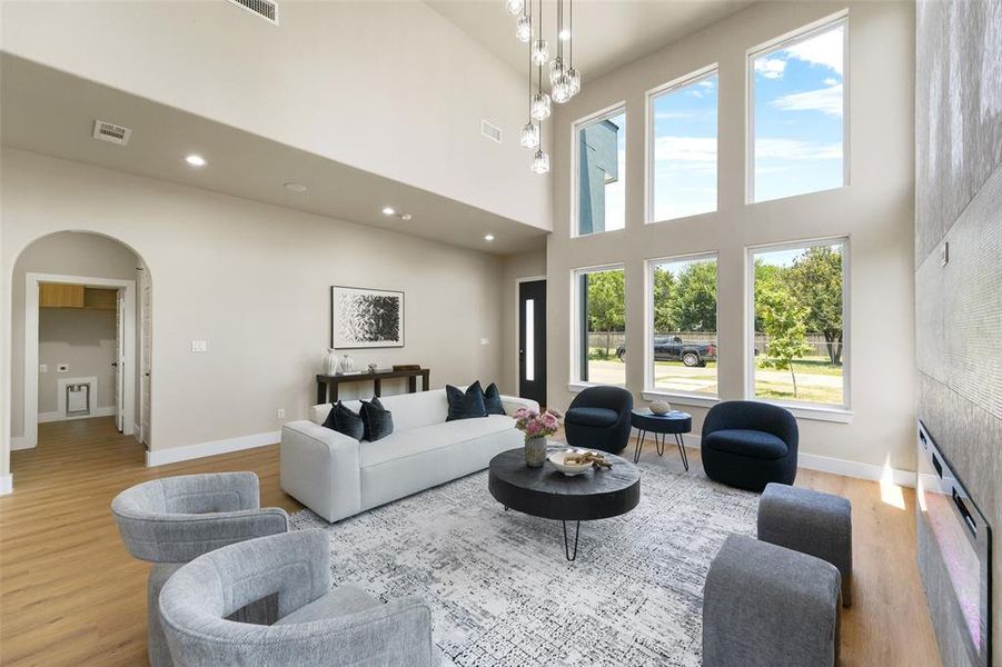 Furnished interior view inside a new home in , Dallas (Image 8). Furnished interior view inside a new home in , Dallas (Image 8).