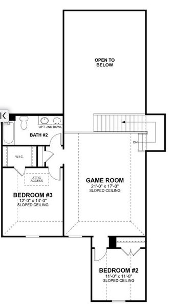 2D floor plan layout for the Medina by M/I Homes in Barksdale, Leander, TX (Image 6). 2D floor plan layout for the Medina by M/I Homes in Barksdale, Leander, TX (Image 6).