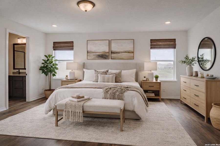 Furnished interior view inside a new home in , New Braunfels (Image 10).