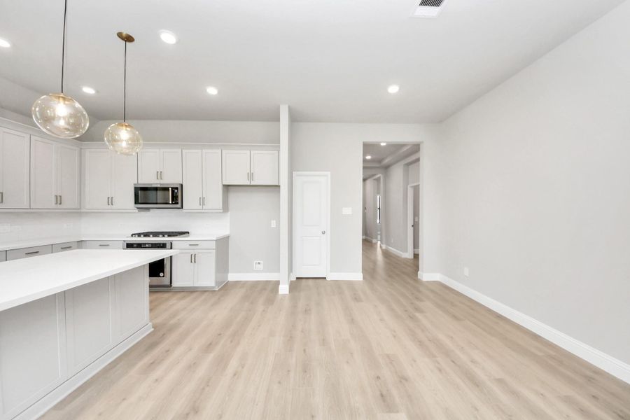 Furnished interior view inside a new home in Gatherings® at Chambers Creek: Duets Collection, Willis (Image 11). Furnished interior view inside a new home in Gatherings® at Chambers Creek: Duets Collection, Willis (Image 11).