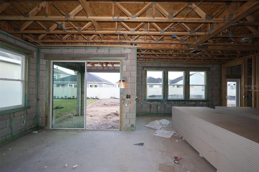 In-progress construction of a new home in Center Lake on the Park, St. Cloud, FL (Image 15).