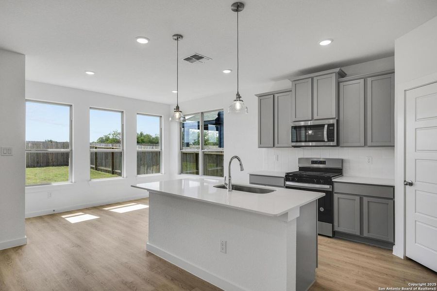 Furnished interior view inside a new home in Morgan Meadows, San Antonio (Image 10). Furnished interior view inside a new home in Morgan Meadows, San Antonio (Image 10).
