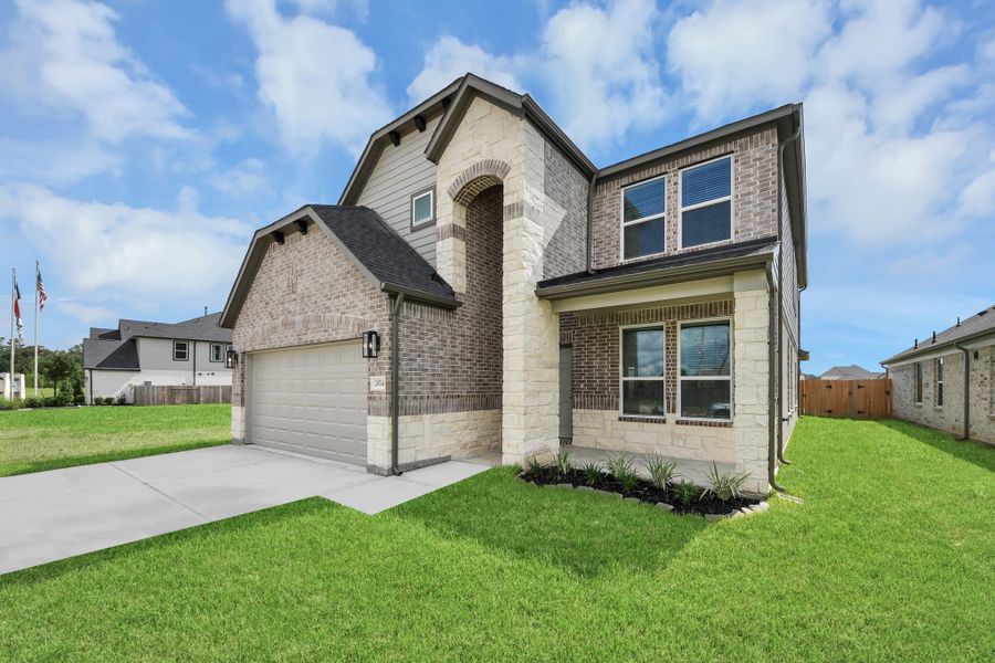 Home features a convenient 2-car garage complemented by a spacious driveway, offering ample parking for you and your guests. Home features a convenient 2-car garage complemented by a spacious driveway, offering ample parking for you and your guests.