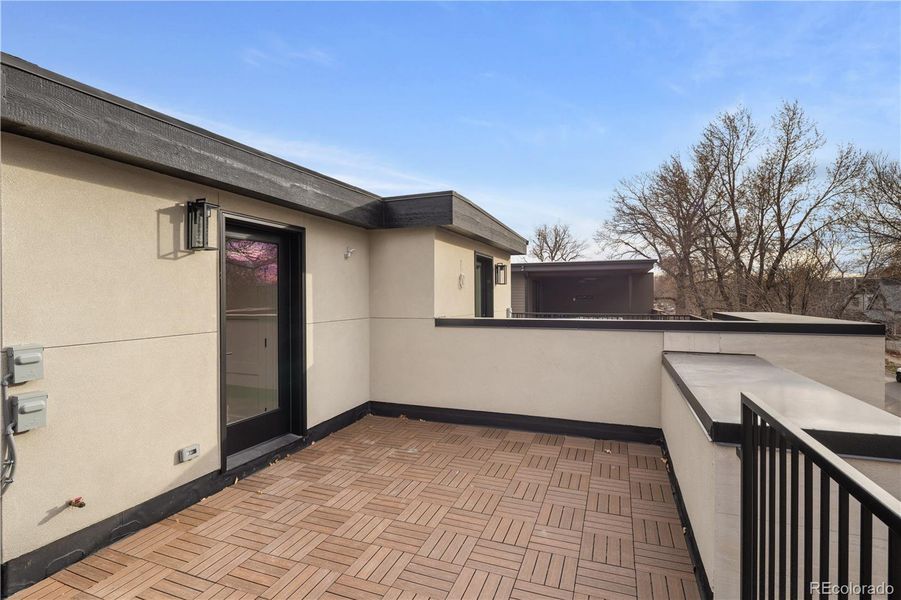 Exterior details and patio area of a home in , Denver (Image 25).