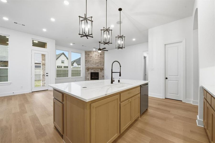 Furnished interior view inside a new home in Pecan Square: 50ft. lots, Northlake (Image 10).