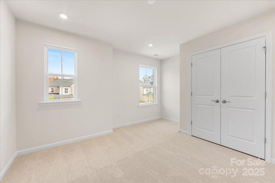 Bedroom 3 with Large Closet.