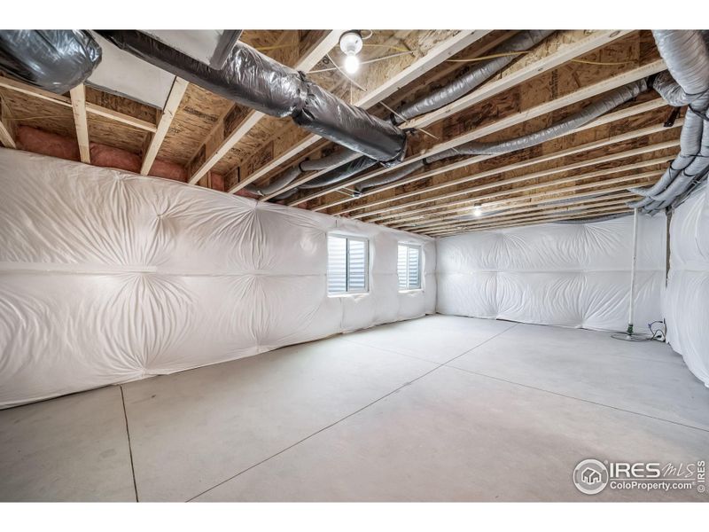 In-progress construction of a new home in Thompson River Ranch, Johnstown, CO (Image 38).