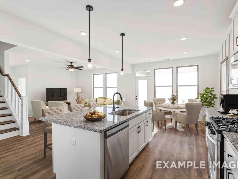 Representative furnished interior of a home built from the The Willow C by Davidson Homes LLC in Woods Crossing, Gallatin (Image 9).