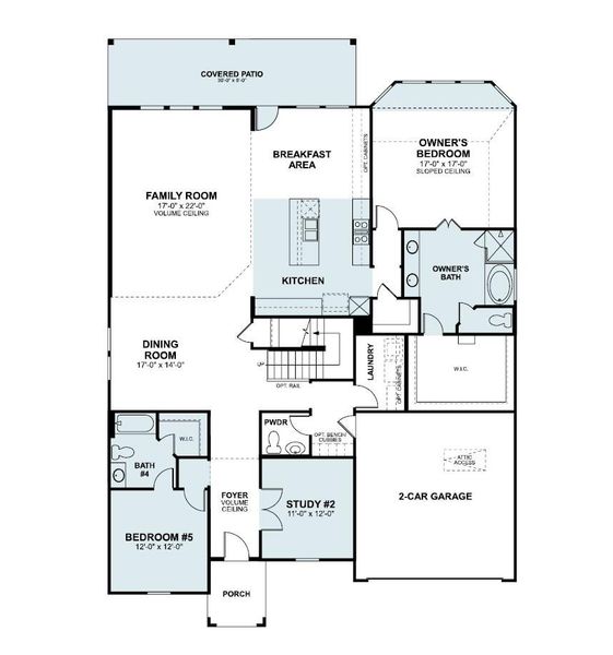 2D floor plan layout of this home in Edgewood, Leander, TX (Image 3). 2D floor plan layout of this home in Edgewood, Leander, TX (Image 3).