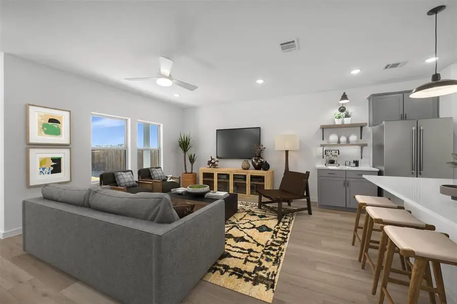 Furnished interior view inside a new home in Rolling Ridge, Van Alstyne (Image 9).