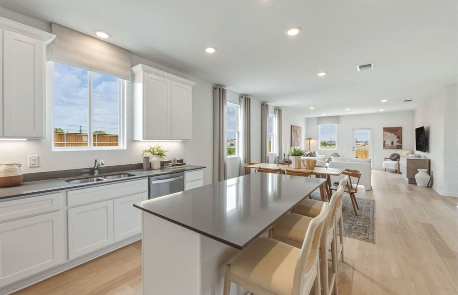 Representative furnished interior of a home built from the Hewitt by Centex in Vantage, San Marcos (Image 14).