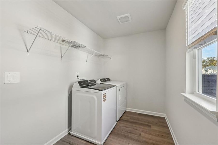 Furnished interior view inside a new home in The Oaks at Dawson, Dawsonville (Image 10).