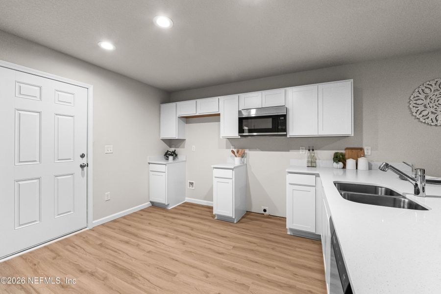 Furnished interior view inside a new home in , Jacksonville (Image 15). Furnished interior view inside a new home in , Jacksonville (Image 15).