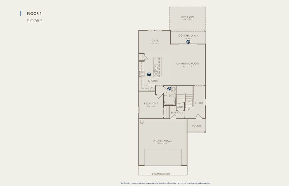 Trailside Floor Plan, Quick Move-In Home, Floor 1