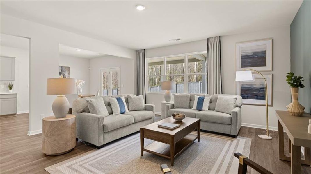 Furnished interior view inside a new home in Jackson Landing, Jefferson (Image 6).