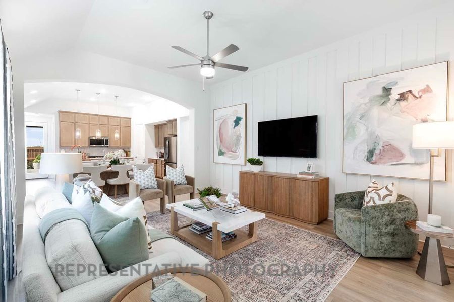 Furnished interior view inside a new home in Kresston: 40ft. lots, Montgomery (Image 9).