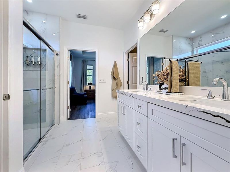 Furnished interior view inside a new home in , Dunnellon (Image 16).