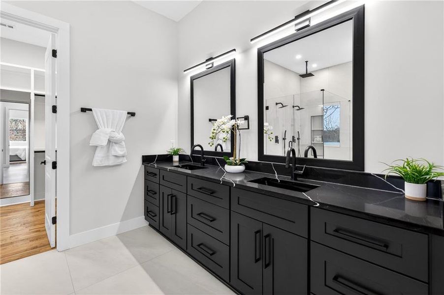 Furnished interior view inside a new home in , Atlanta (Image 42).