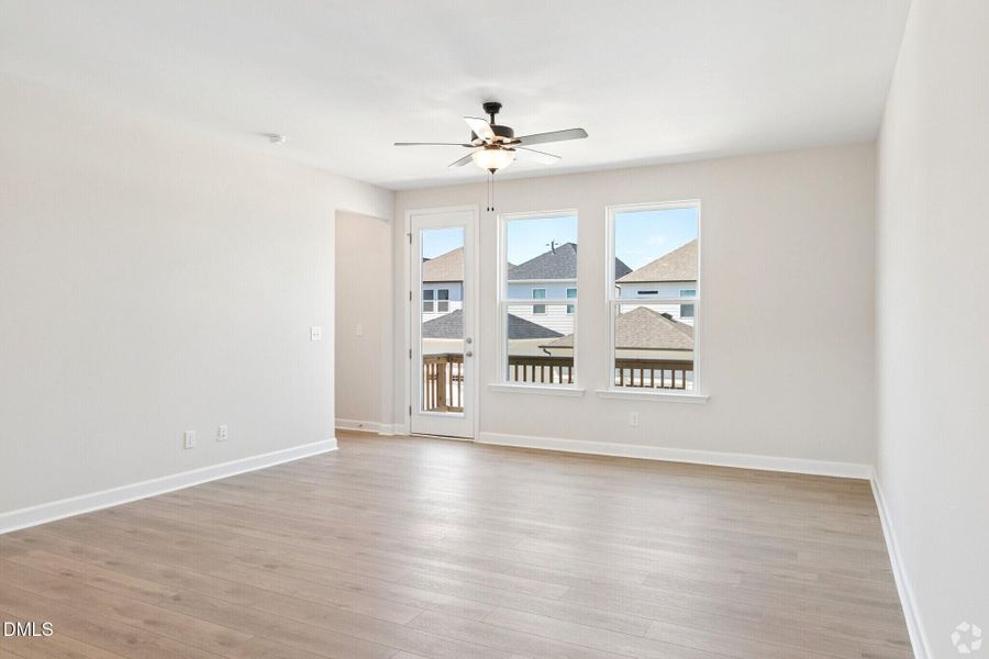 Spacious, unfurnished interior of a new home in Forestville Yard Townhomes, Knightdale (Image 15).