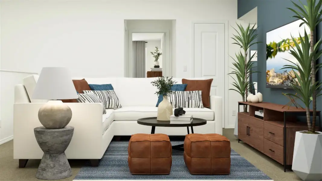 Furnished interior view inside a new home in Woodfield Preserve, Georgetown (Image 12). Furnished interior view inside a new home in Woodfield Preserve, Georgetown (Image 12).