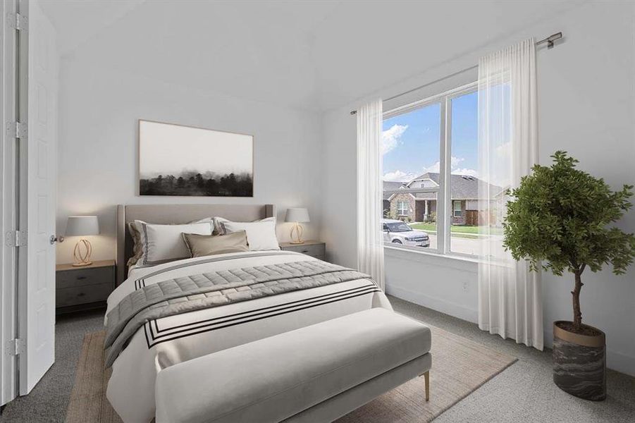 View of carpeted bedroom View of carpeted bedroom