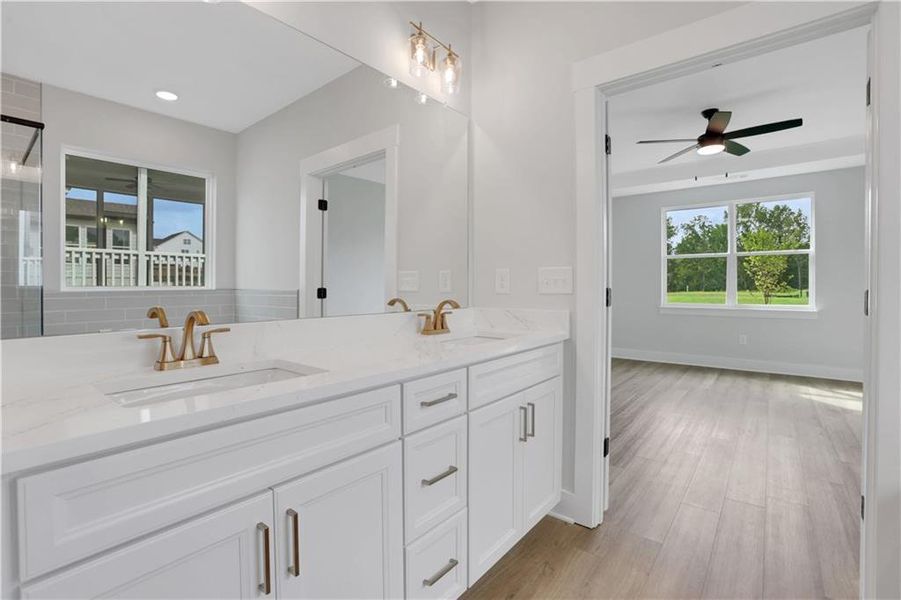 Furnished interior view inside a new home in Twin Lakes, Hoschton (Image 15).