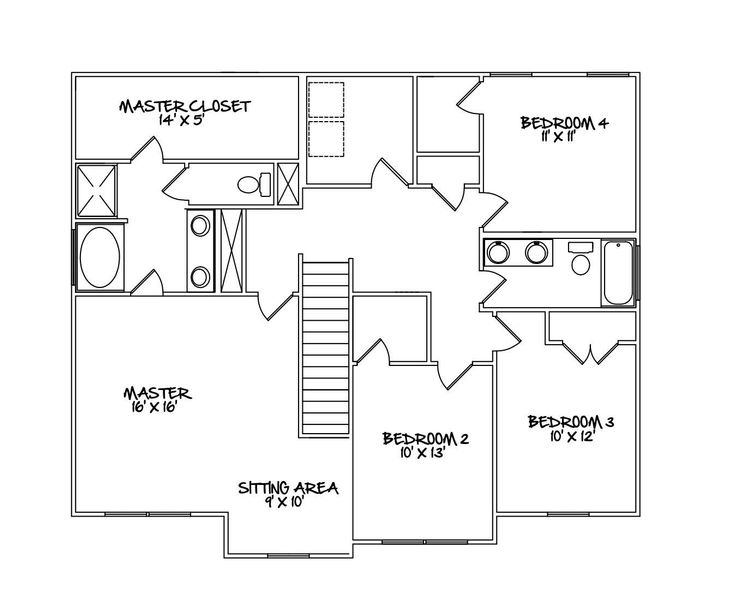 2D floor plan layout of this home in , Edgefield, SC (Image 2).