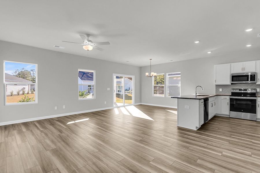 Spacious, unfurnished interior of a new home in Fairway Woods at Wyboo, Manning (Image 24). Spacious, unfurnished interior of a new home in Fairway Woods at Wyboo, Manning (Image 24).