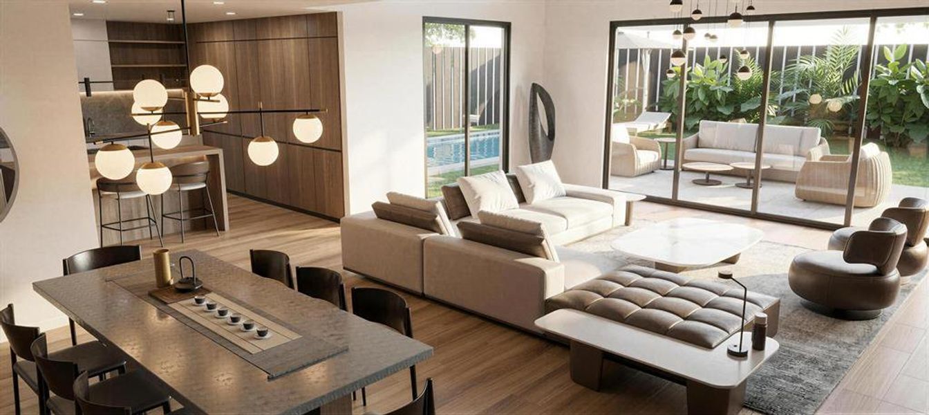 Furnished interior view inside a new home in , Dallas (Image 6). Furnished interior view inside a new home in , Dallas (Image 6).
